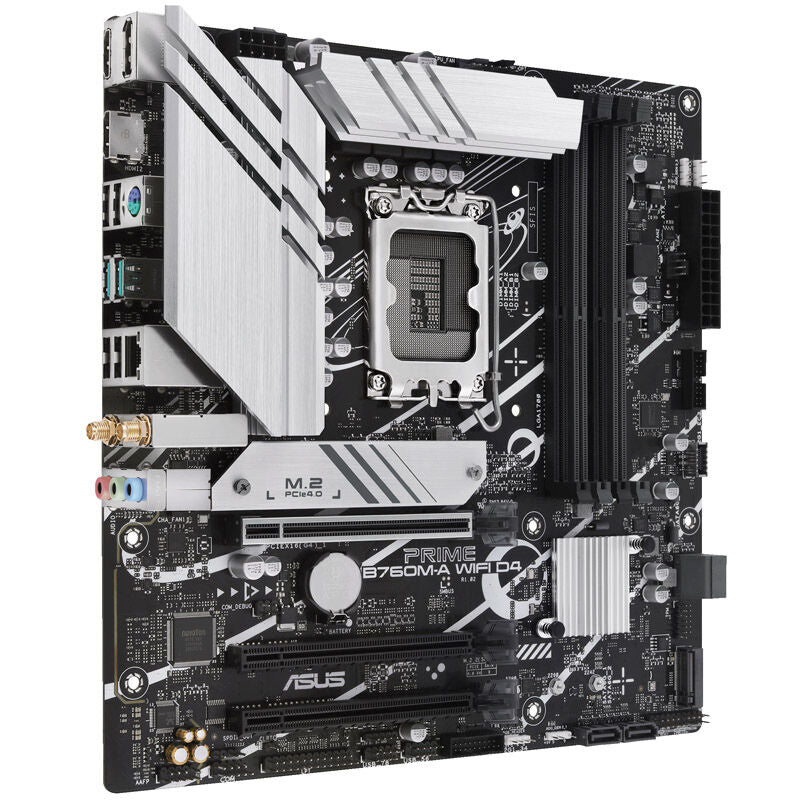 Nærbilde av M.2 slot på ASUS Prime B760M-A WiFi D4