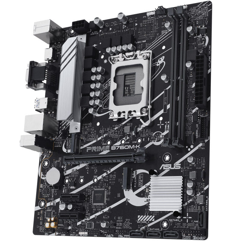 ASUS Prime B760M-K hovedkort tilkoblingspanel