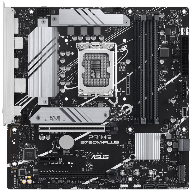 Detalj av ASUS Prime B760M-Plus hovedkort