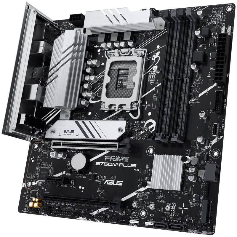 ASUS Prime B760M-Plus hovedkort med RGB-belysning
