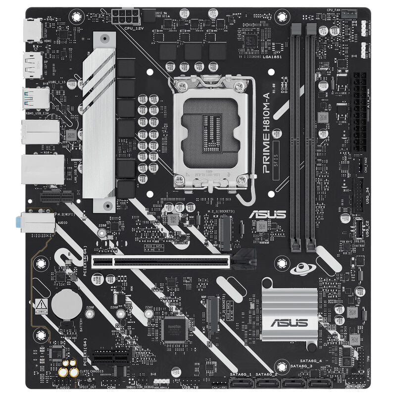 Detalj av ASUS Prime B810M-A-CSM hovedkort