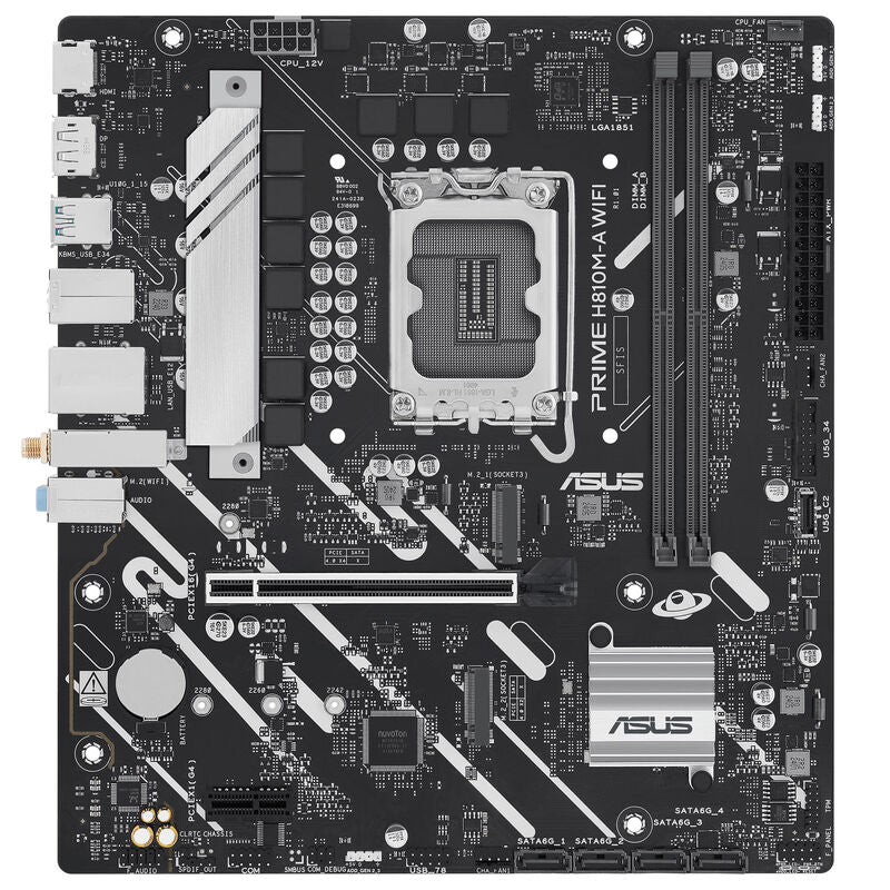 Detalj av ASUS Prime B810M-A WiFi hovedkort