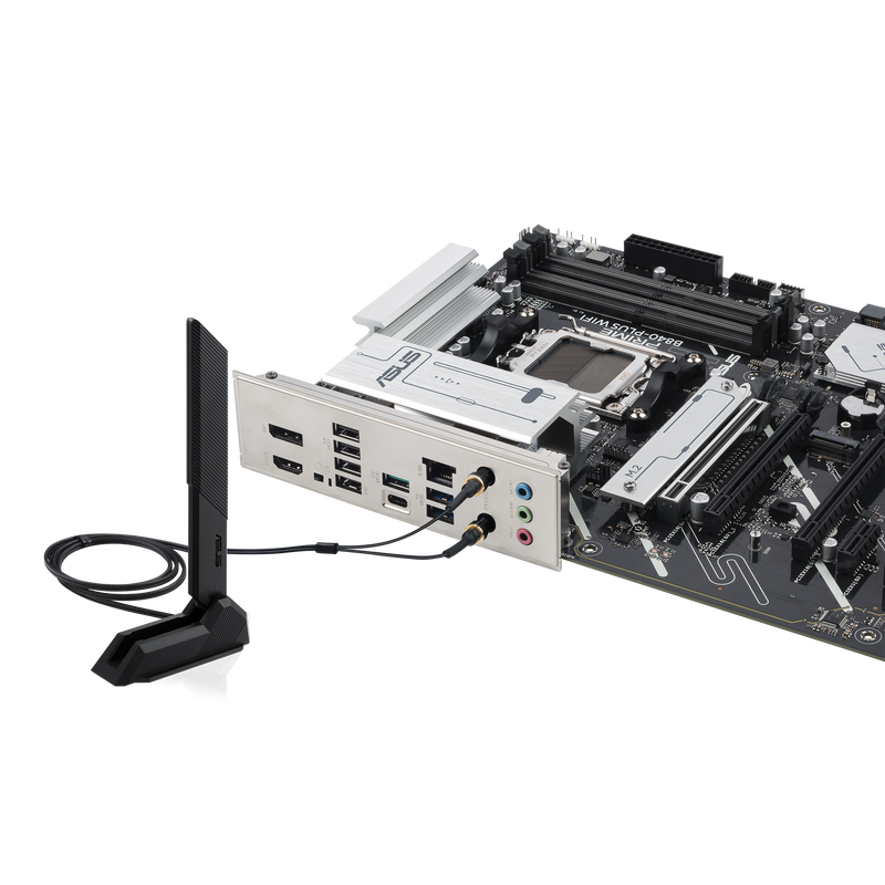 ASUS PRIME B840-Plus WiFi hovedkort kjøler og vifteporter