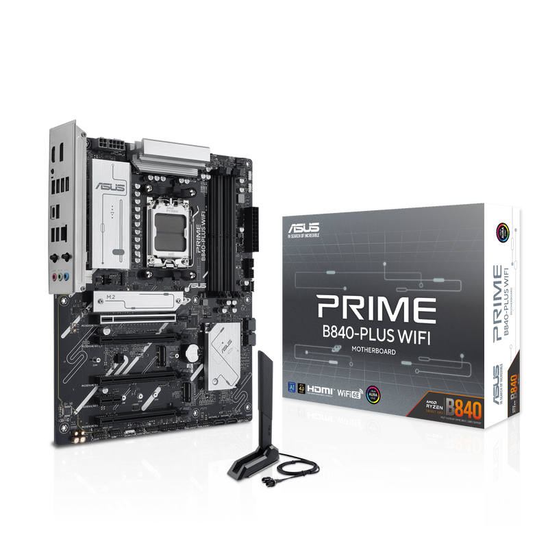 ASUS PRIME B840-Plus WiFi hovedkort forfra