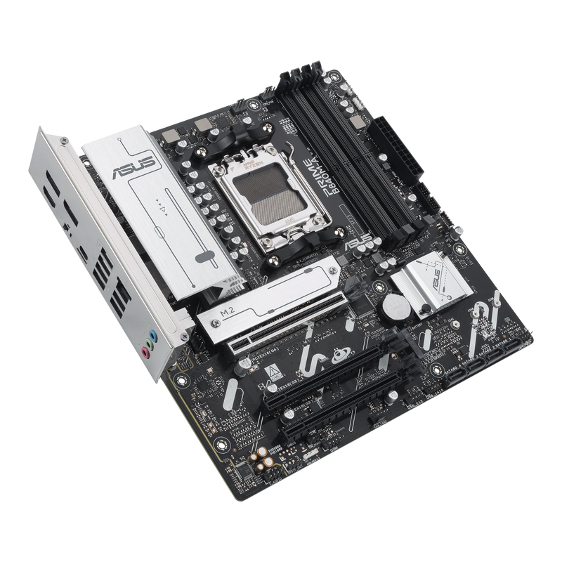 ASUS Prime B840M-A hovedkort detalj av RAM-spor