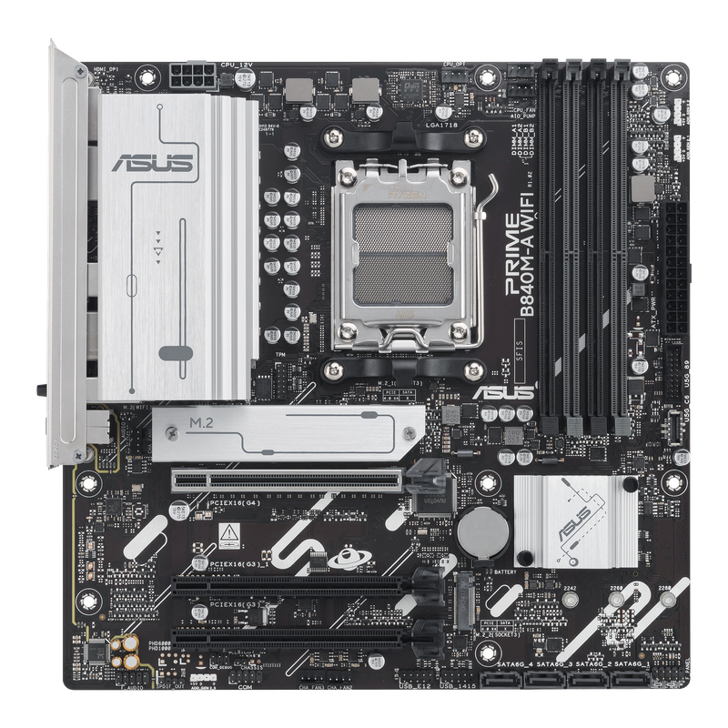 ASUS Prime B840M-A WiFi hovedkort bakside