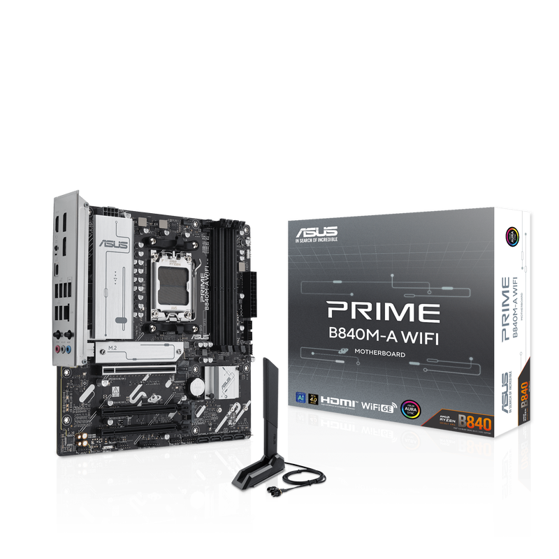 ASUS Prime B840M-A WiFi hovedkort forfra