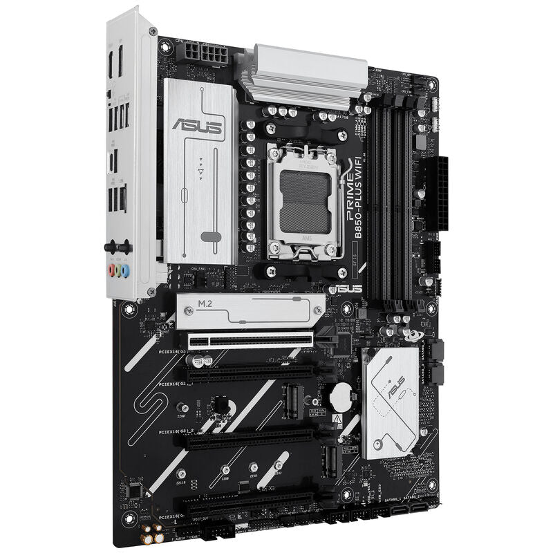 Pakket ASUS Prime B850-Plus WiFi hovedkort klar for installasjon