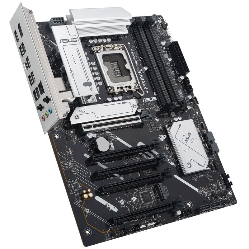 Bakside av ASUS Prime B860-Plus WiFi hovedkort