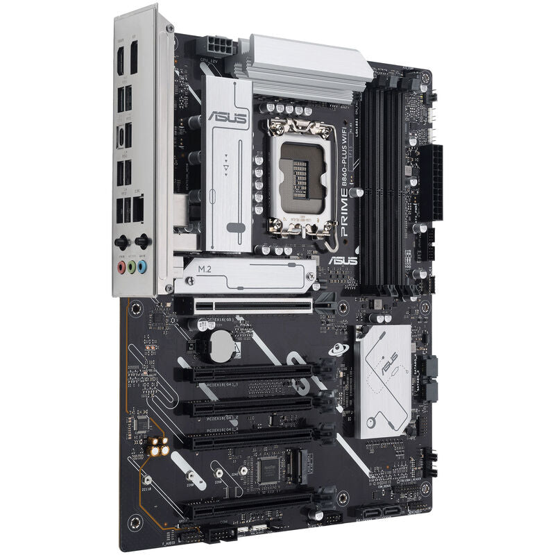 Nærbilde av M.2-spor på ASUS Prime B860-Plus WiFi hovedkort