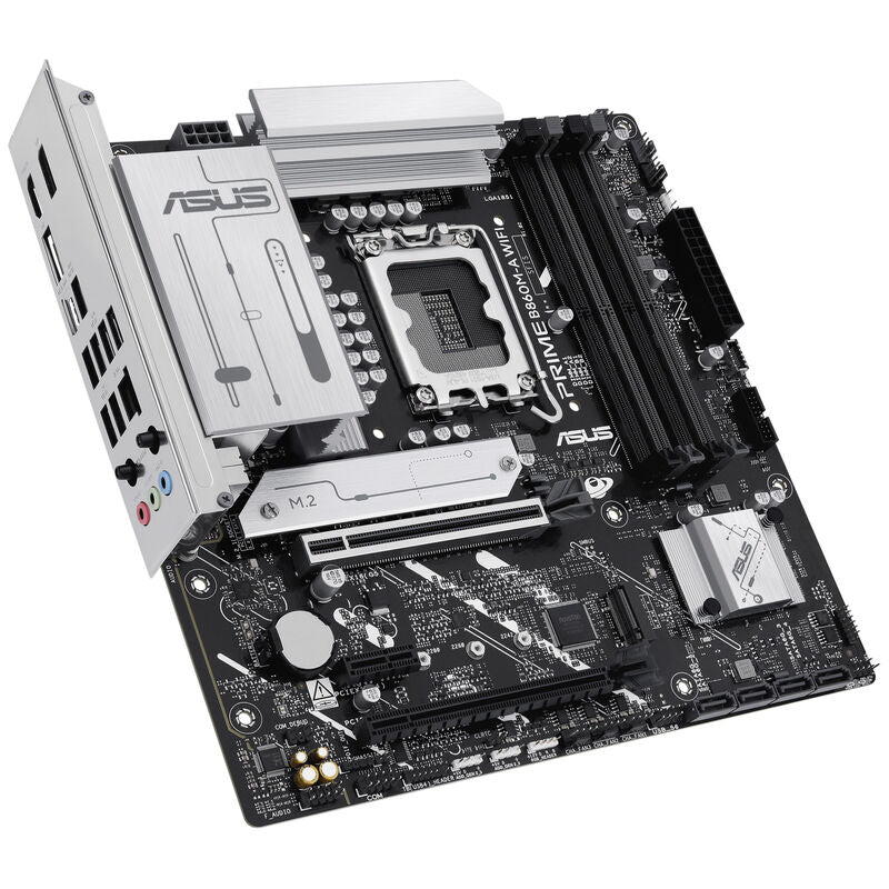 Baksiden av ASUS Prime B860M-A WiFi hovedkort