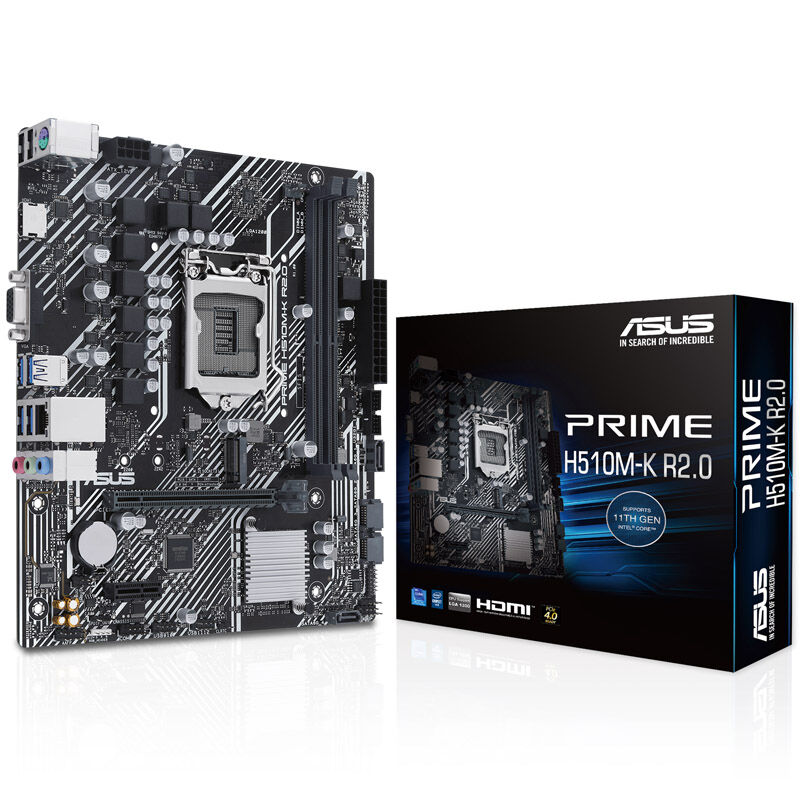 ASUS Prime H510M-K R2.0 hovedkort forfra