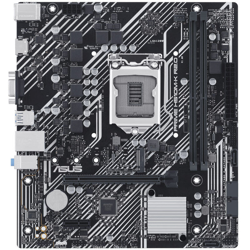 Detalj av ASUS Prime H510M-K R2.0 hovedkort PCIe slot