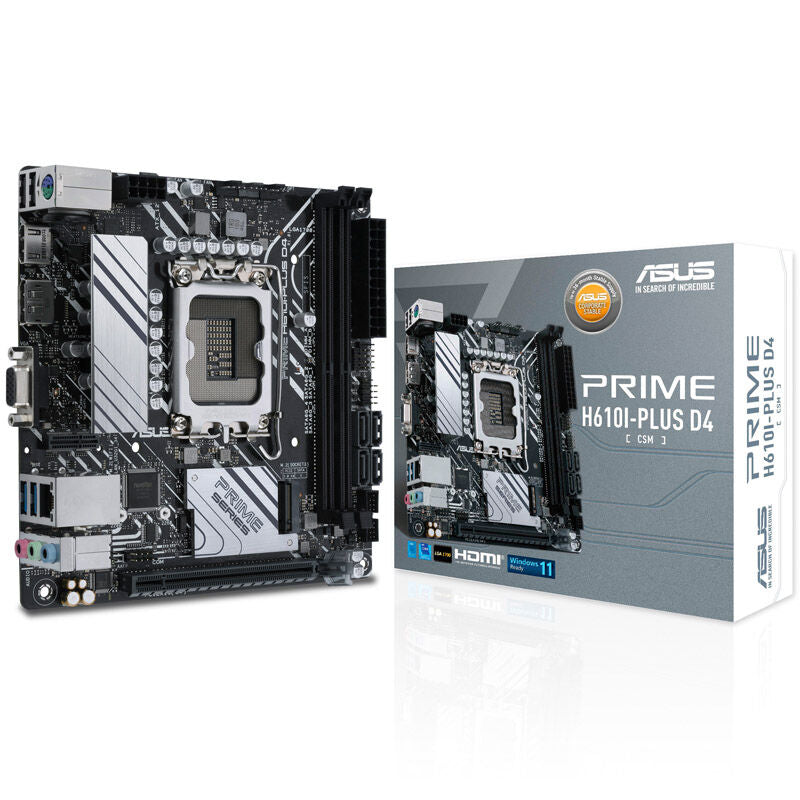 ASUS Prime H610I-Plus D4-CSM hovedkort forfra