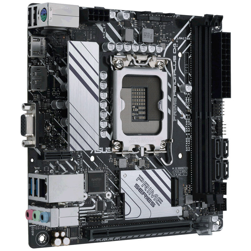 USB- og Display-porter på ASUS Prime H610I-Plus D4-CSM hovedkort