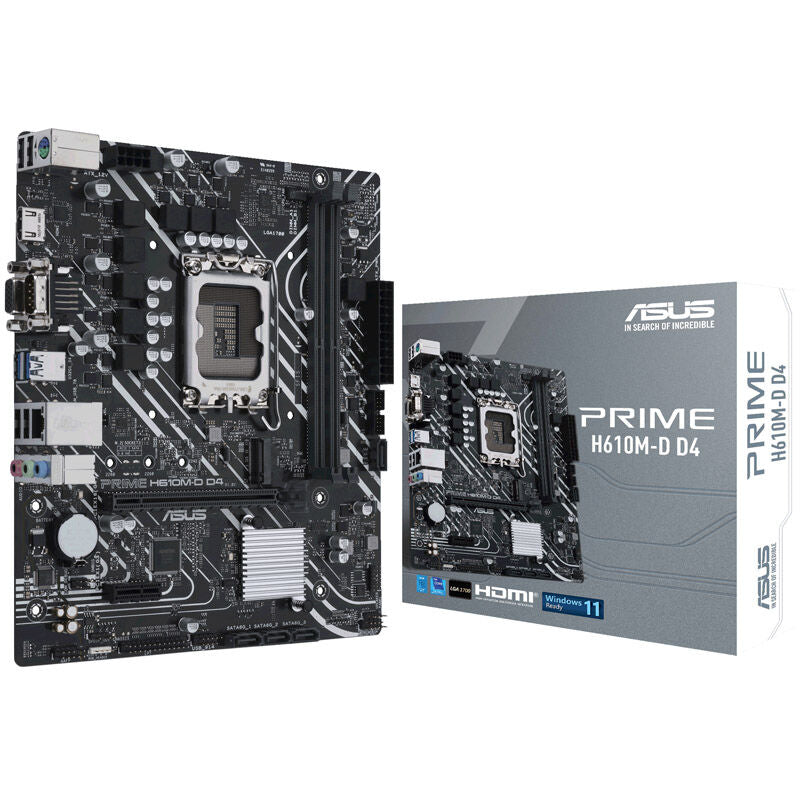 ASUS Prime H610M-D D4 hovedkort frontside