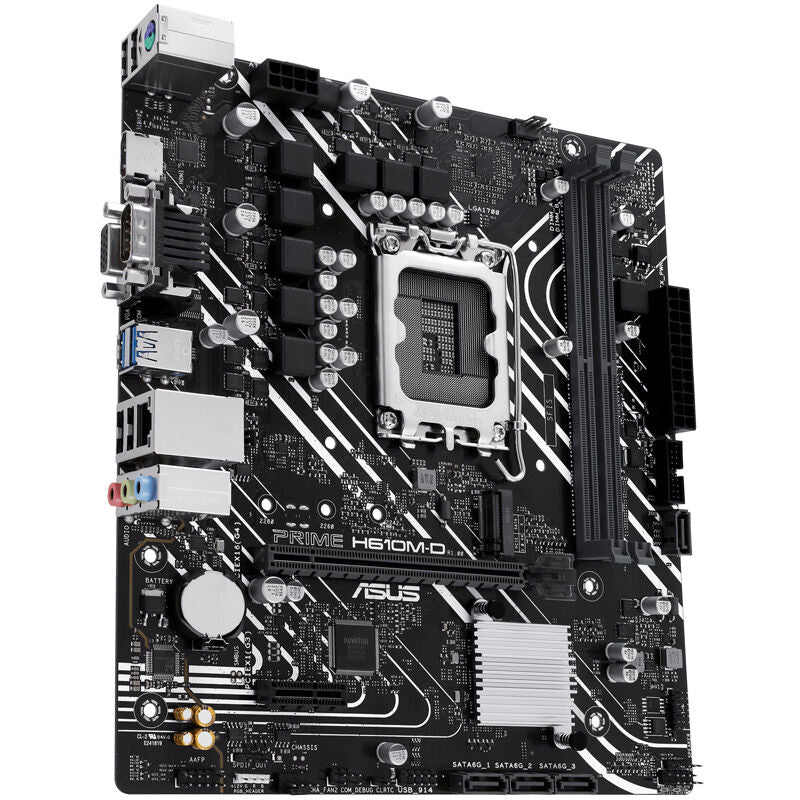 Nærbilde av ASUS Prime H610M-D minnespor