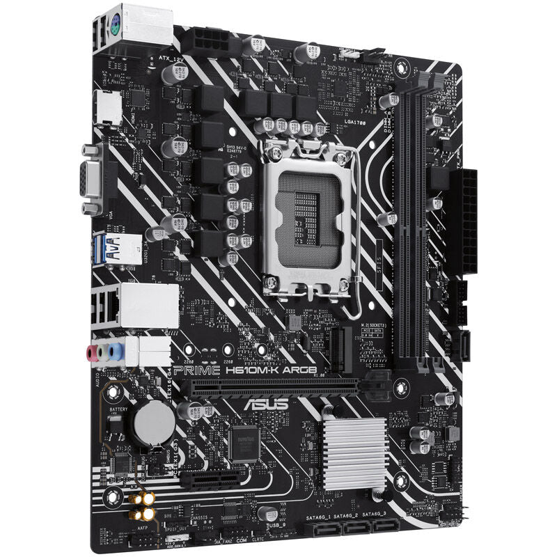 ASUS Prime H610M-K ARGB hovedkort tilkoblinger