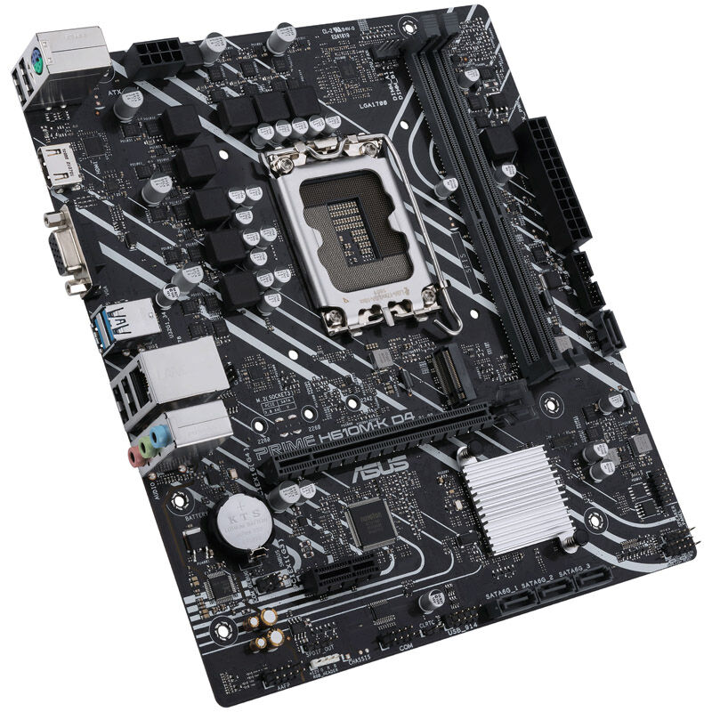 ASUS Prime H610M-K D4 hovedkort bakside