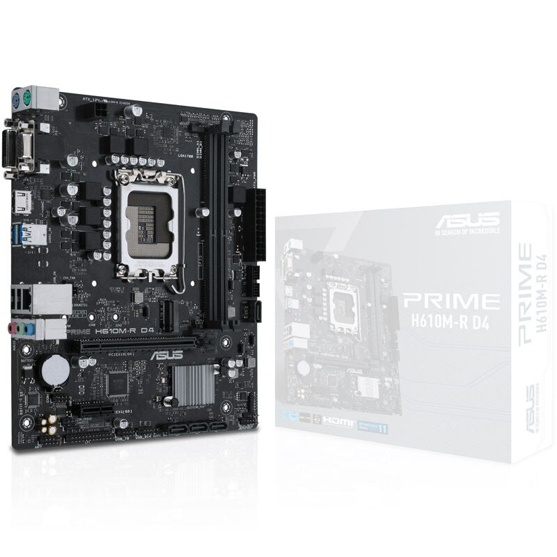 ASUS Prime H610M-R D4-SI hovedkort forfra