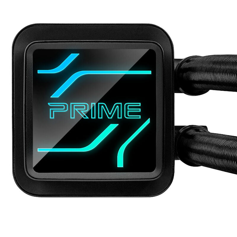 Slanger med sleeves på ASUS PRIME LC 240 ARGB AIO vannkjøling 240 mm