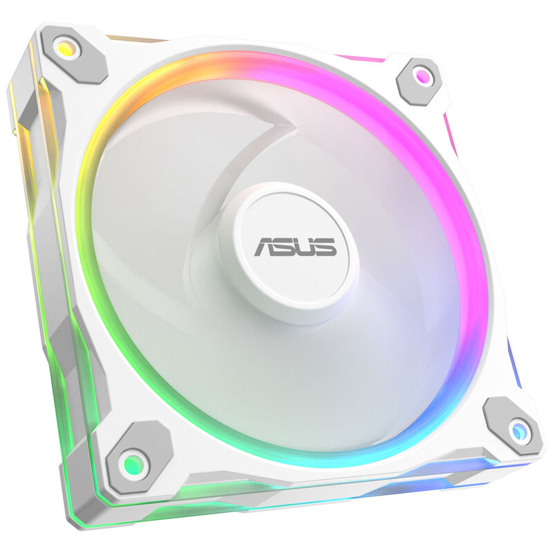 ASUS Prime MR120 ARGB vifte 3-pakk PWM Aura Sync montert i PC