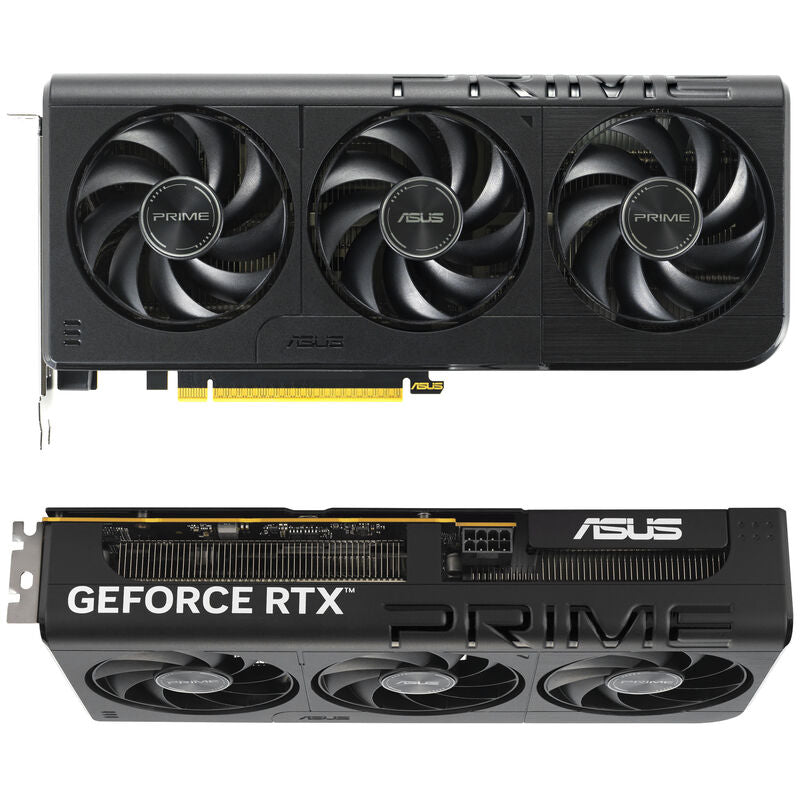 Detalj av ASUS Prime RTX 5050 OC Edition grafikkort vifter