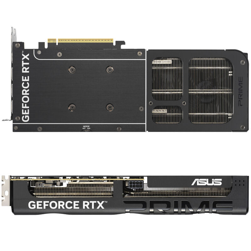 ASUS Prime RTX 5060 Ti OC Edition grafikkort ved siden av tastatur