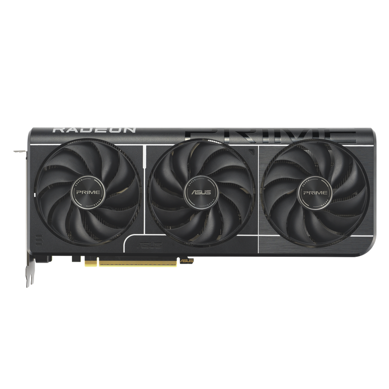Bakside av ASUS Prime RX 9060 XT grafikkort 8 GB GDDR6