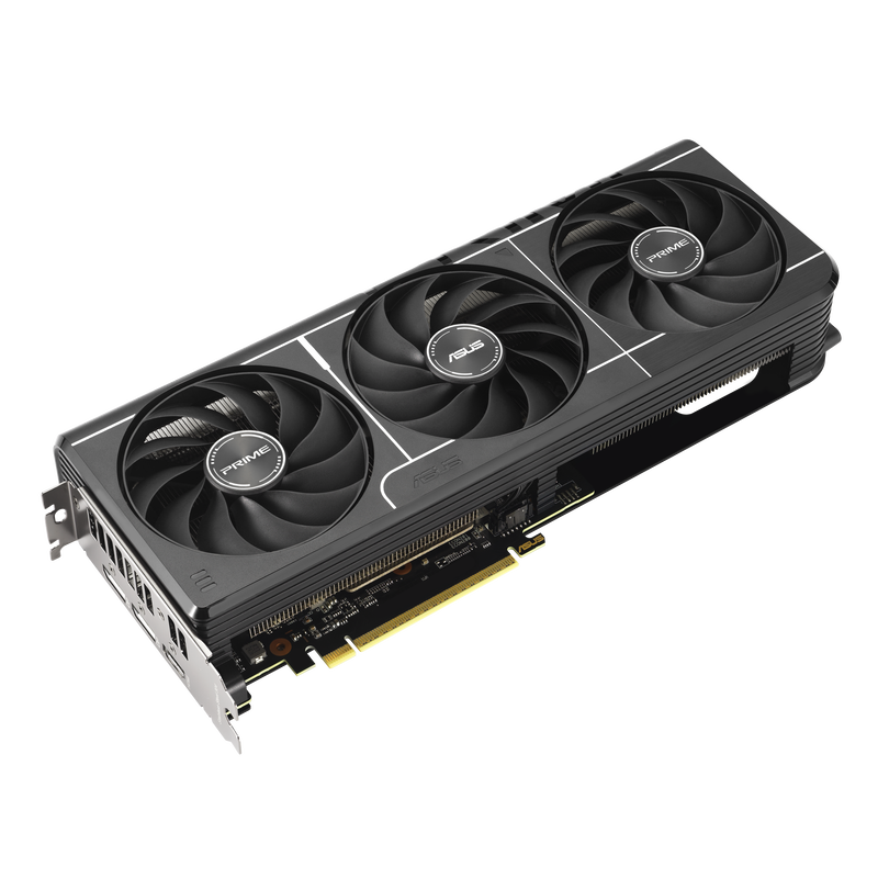 ASUS Prime RX 9060 XT OC Edition grafikkort montert i PC