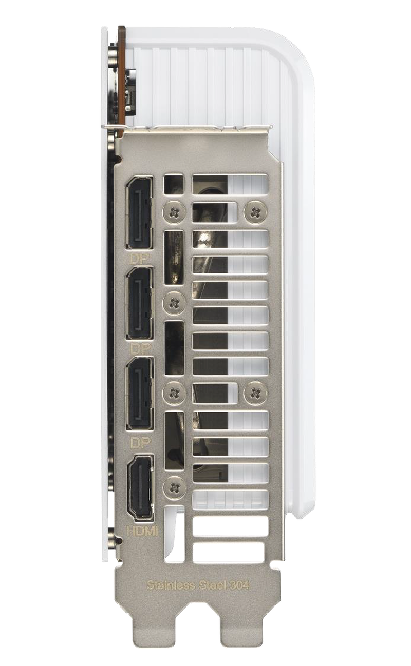 ASUS Prime RX 9070 XT White OC grafikkort tilkoblinger