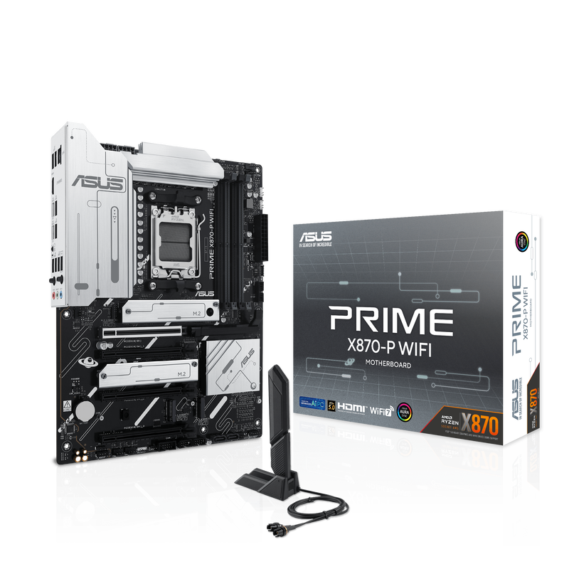 ASUS Prime X870-P WiFi hovedkort forfra