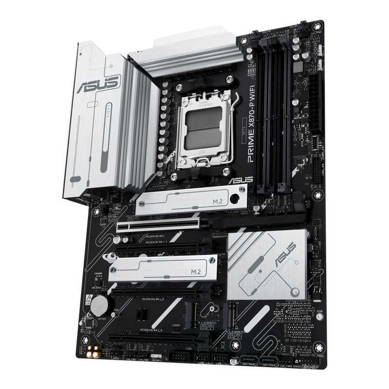 ASUS Prime X870-P WiFi hovedkort med tilkoblingsporter