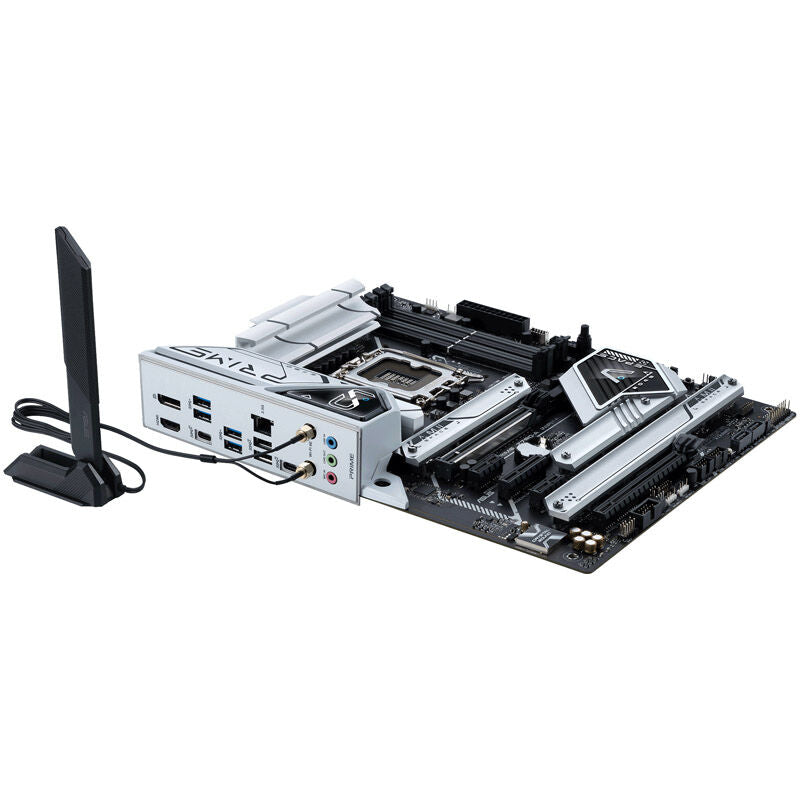 Nærbilde av ASUS Prime Z790-A WiFi hovedkort strømtilkoblinger