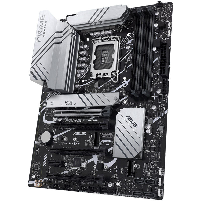 Nærbilde av ASUS Prime Z790-P hovedkort med M.2-porter