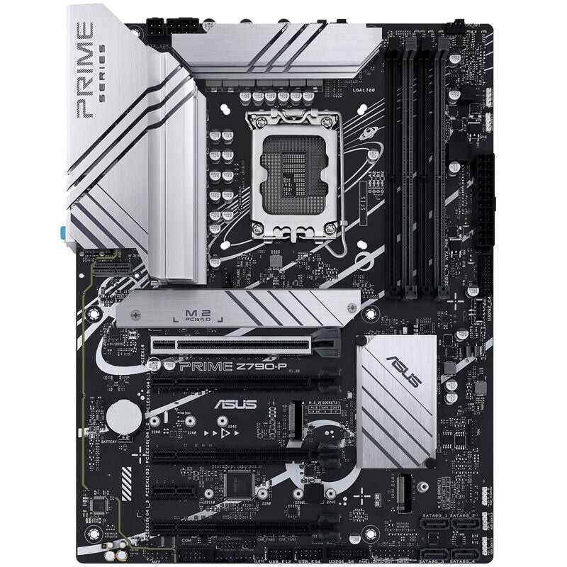 Detaljbilde av ASUS Prime Z790-P hovedkort med PCIe 5.0 slot