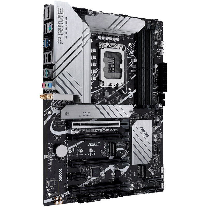 Oversikt av ASUS Prime Z790-P WiFi hovedkort komponenter