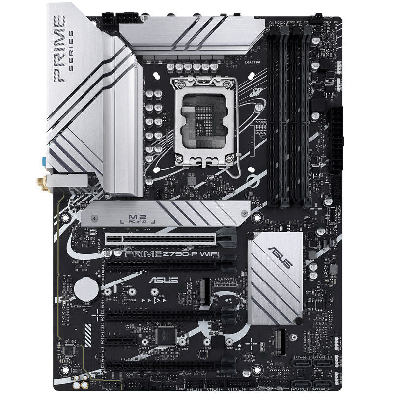 Detalj av ASUS Prime Z790-P WiFi hovedkort PCIe-spor