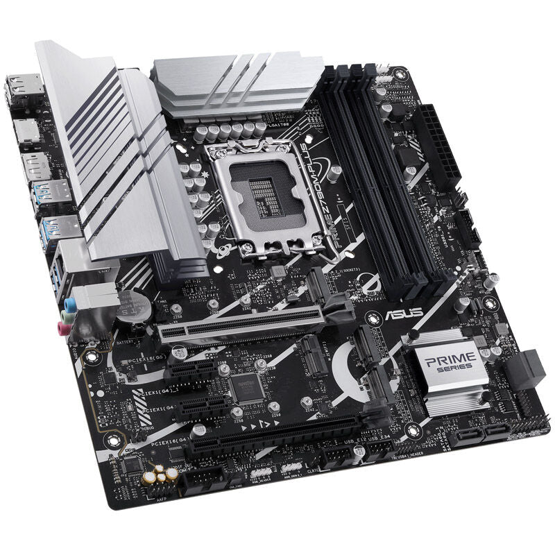 Baksiden av ASUS Prime Z790M-Plus hovedkort