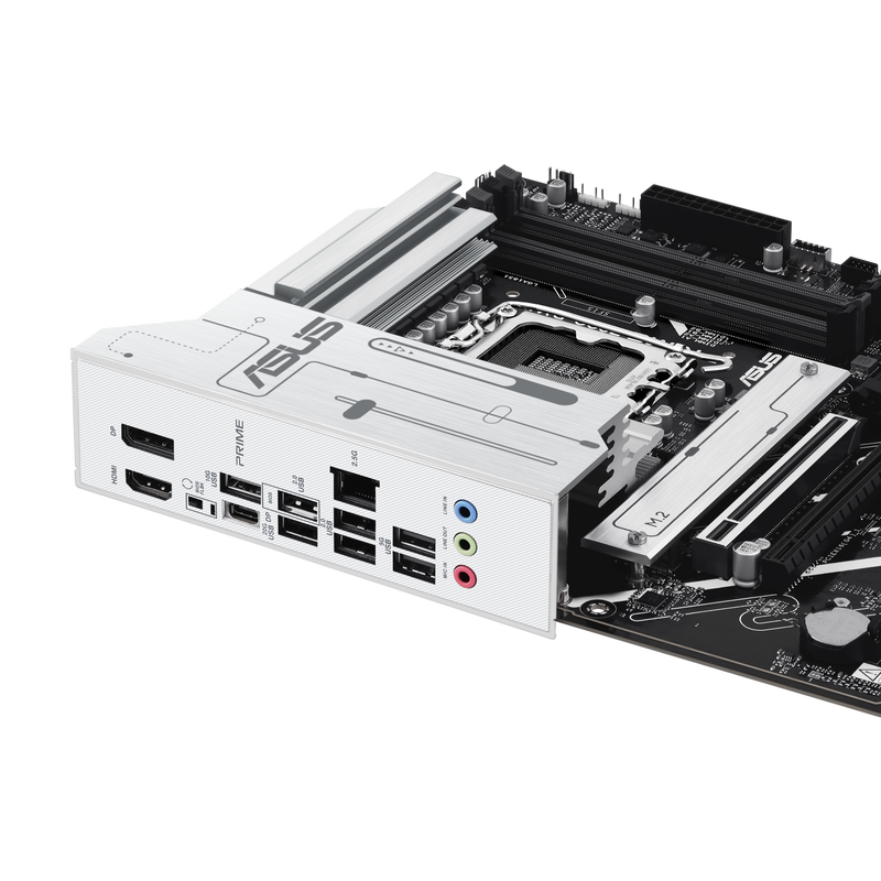 Oversikt over ASUS Prime Z890-P hovedkort layout