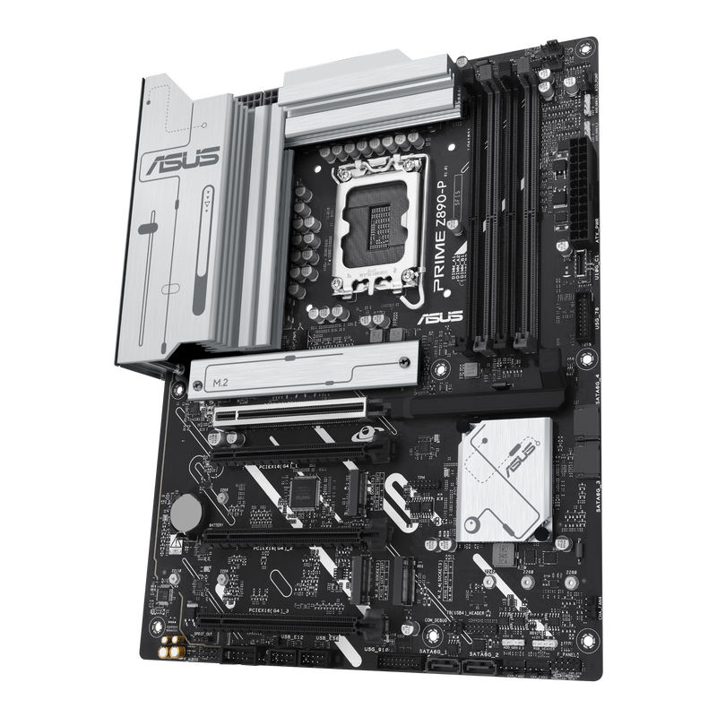 ASUS Prime Z890-P hovedkort montert i PC-kabinett