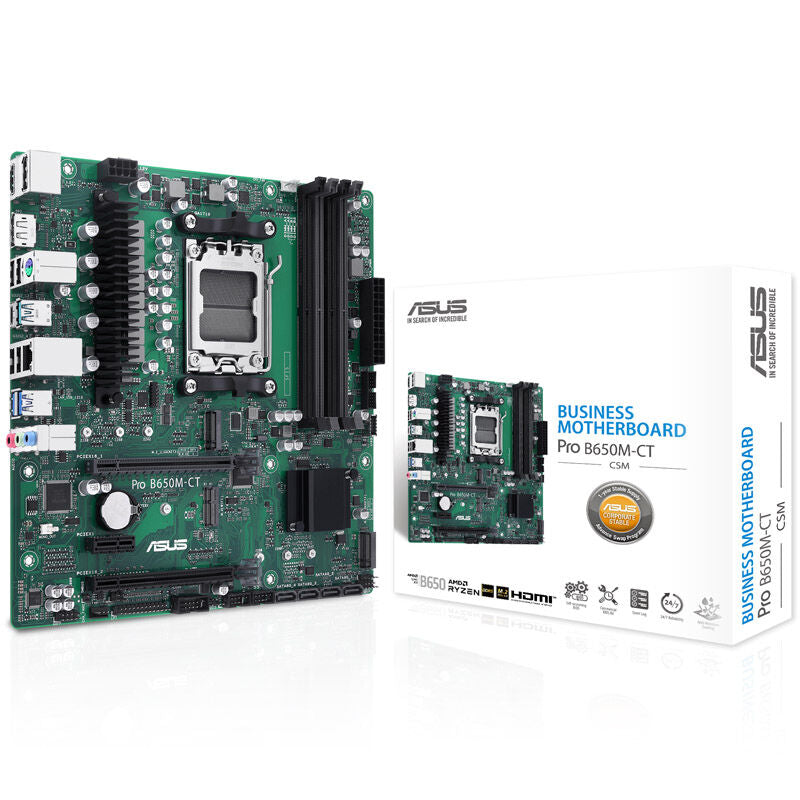 ASUS PRO B650M-CT-CSM hovedkort forfra