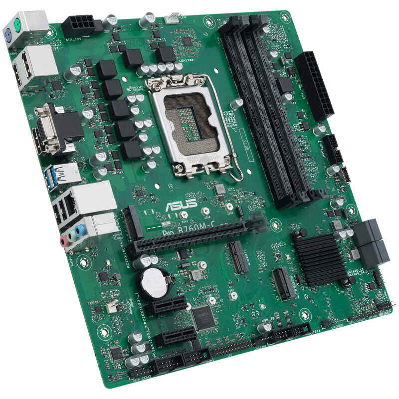 ASUS PRO B760M-C-CSM hovedkort bakside