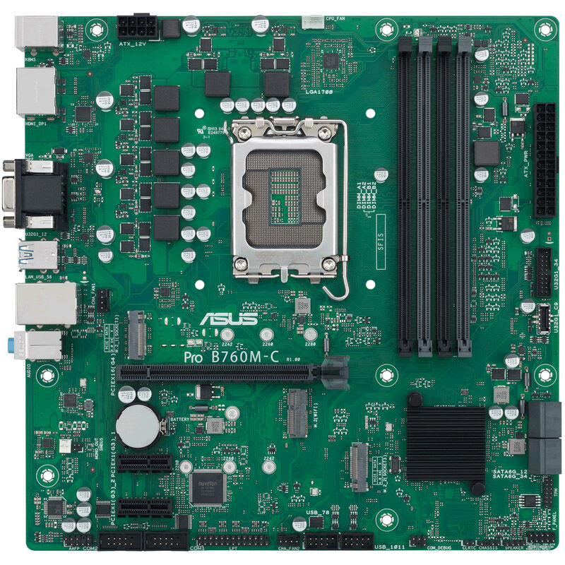 Detaljbilde av ASUS PRO B760M-C-CSM hovedkort