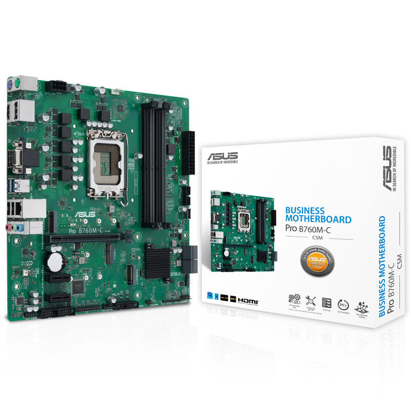ASUS PRO B760M-C-CSM hovedkort forfra