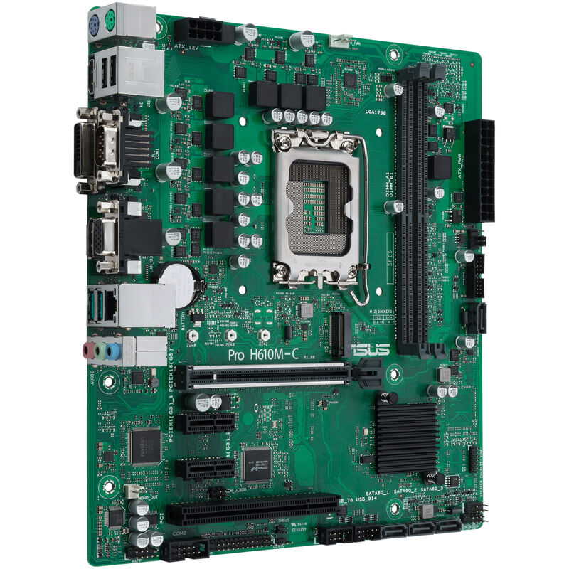 ASUS PRO H610M-C-CSM hovedkort med minneplasser