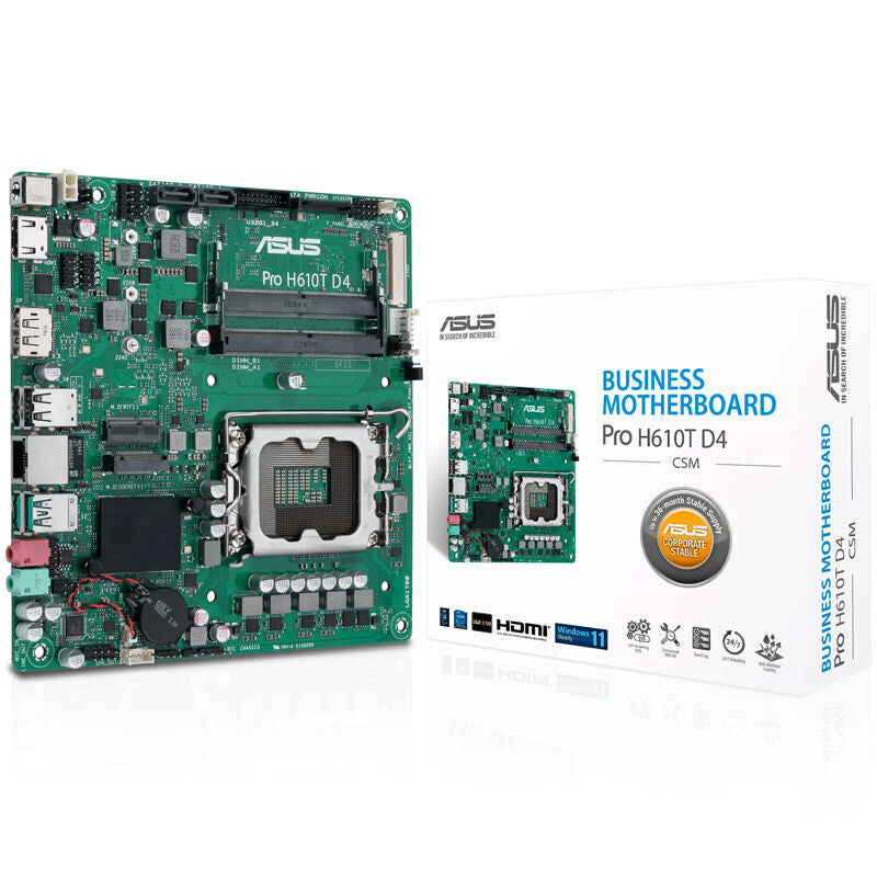 ASUS PRO H610T D4-CSM hovedkort Mini-ITX forfra