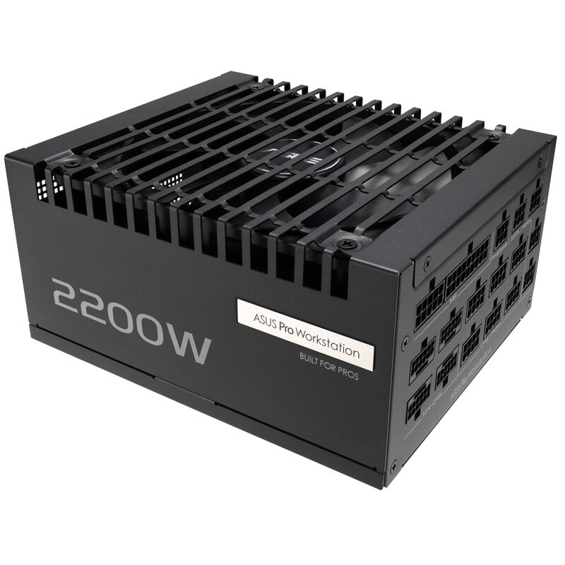 ASUS Pro WS Platinum strømforsyning 2200 W front