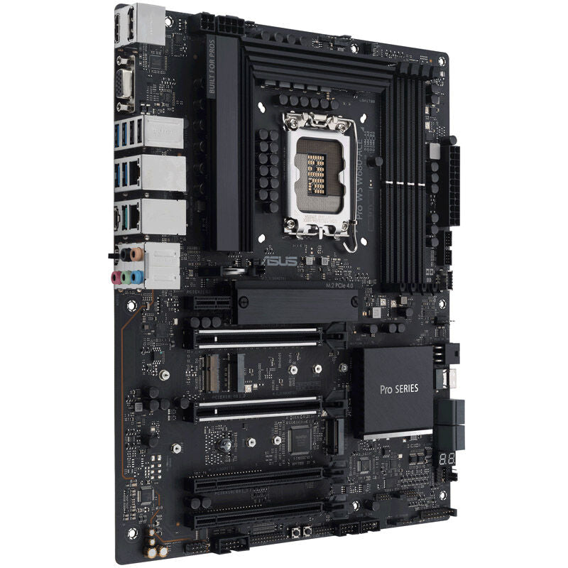 ASUS PRO WS W680-ACE hovedkort oversikt over tilkoblinger