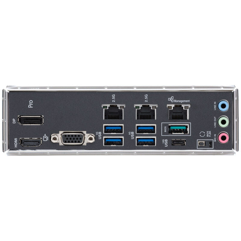 Montert ASUS Pro WS W680M-ACE SE hovedkort i PC-kabinett